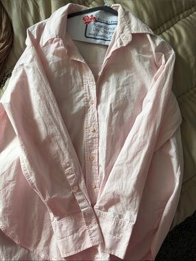 Zara Light Pink Button-Up Shirt
